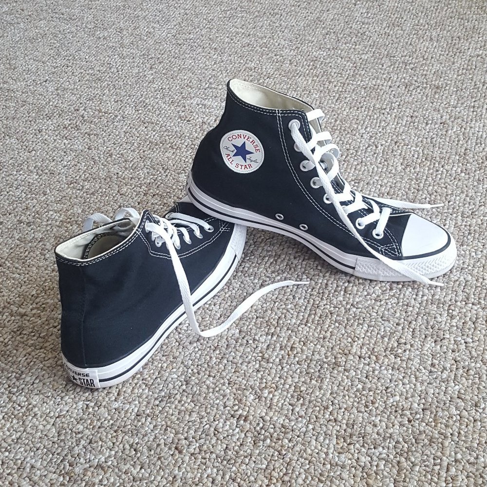 Canvas high top sneakers